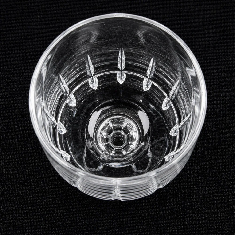 Crystalex Bohemian Crystal Belfast Wine Goblets Set of 2 Cut Glass 5.75 inch